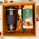 "Chill and Travel" Personalised Travel Mug Tumbler Gift Box Set (Nationwide Delivery)