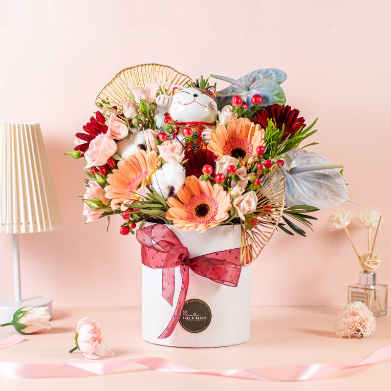 Happy Congratulations Flower Box (Fresh Flower) | Klang Valley Delivery