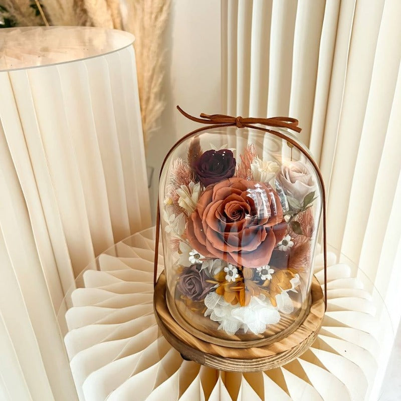 Charlee Preserved Flower Bell Jar (Klang Valley Delivery Only) | Giftr ...