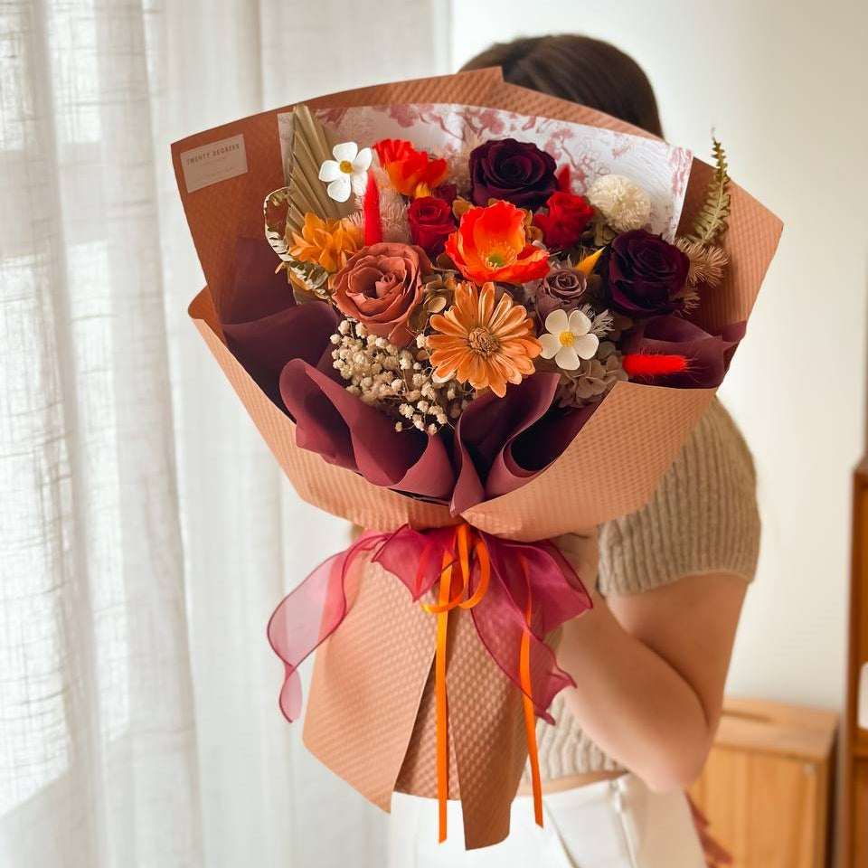 Danna Preserved Flower Bouquet (Klang Valley Delivery) Giftr