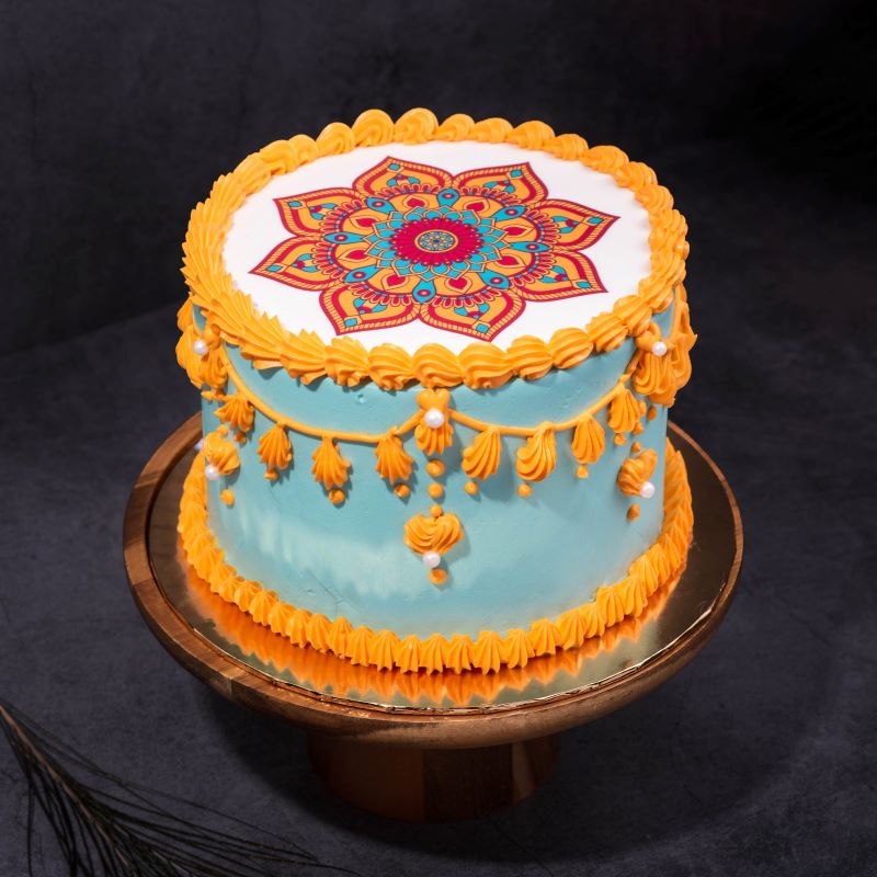 Send Pineapple Deepavali Cake - Diwali Gifts Online - DIWALICAKES002DW17 |  Giftalove
