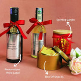 歖 Wedding Betrothal Personalized Wine Gift Set 03 | (West Malaysia Delivery Only)