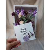 Rose and Lavender Artificial Cash Flower Box (Klang Valley Delivery)
