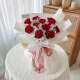 Red Lacy Flower Bouquet