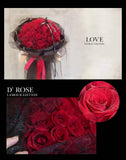Giant Majestic Black Lace Red Rose X 99 Bouquet