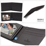 Leather Bifold Energy Wallet With Mid Flip-15 Slots (Nationwide Delivery)