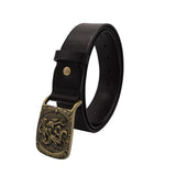 Plaque Buckle Men's Leather Belt Option 3 (Nationwide Delivery)