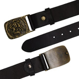 Plaque Buckle Men's Leather Belt Option 3 (Nationwide Delivery)