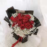 (M) Classic Red Roses Bouquet