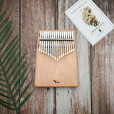 Personalised Kalimba 17 Keys Thumb Piano Set- Solid Mahogany Wood (Flat Board) | Nationwide Delivery