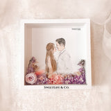 Preserved Flower Art Portrait (Watercolour Illustration) | West Malaysia Delivery Only