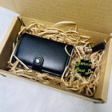 Personalised RFID Blocking Men Wallet Card Holder & Customised Name Acrylic Keychain Gift Set (Klang Valley Delivery)
