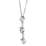 Kelvin Gems Past Present Future Pendant Necklace Made With Swarovski Zirconia