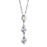 Kelvin Gems Past Present Future Pendant Necklace Made With Swarovski Zirconia