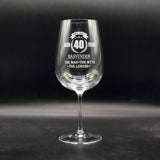 Personalised Name Engraved Wine Glass (Nationwide Delivery)