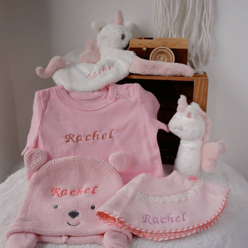 Personalized Baby Girl Gift Set 01