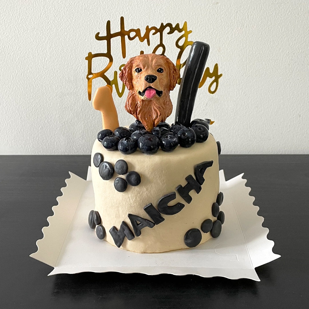Birthday Cake Topper Golden Retriever Fondant Golden Retriever