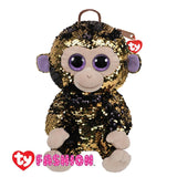 Ty Fashion - Coconut The Golden Monkey Sequins Backpack (Nationwide Delivery)
