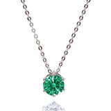 Kelvin Gems Multiway Green Pendant Necklace Made With Swarovski Zirconia