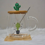 Personalised Cute Desert Cactus Mug with Lid & Spoon