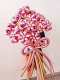 Jumbo chrome balloon flower bouquet