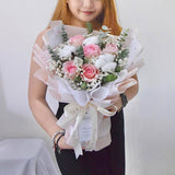 Sweet and Fluffy Flower Bouquet  (Kuching Delivery Only)