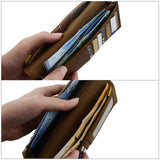 RFID Full Grain Leather Long Wallet Option 1 (Nationwide Delivery)