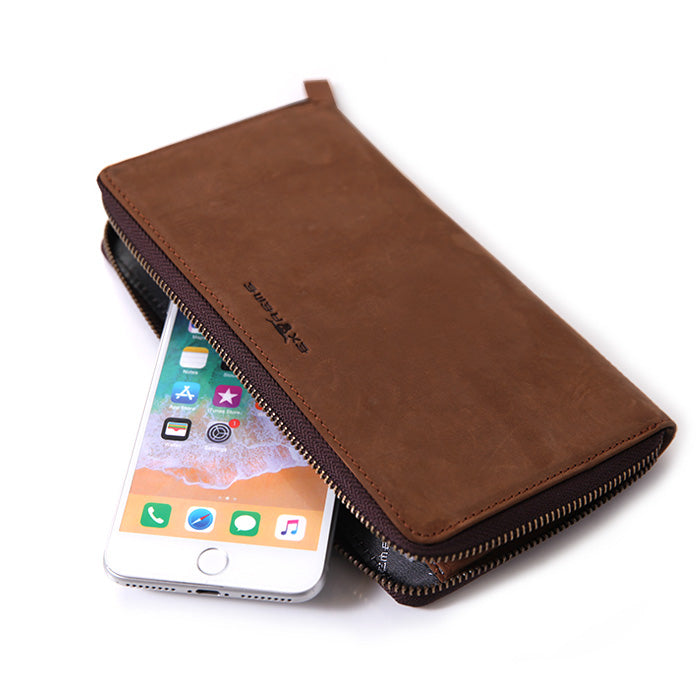 Leather Long Zip Around Wallet Option 1 (Nationwide Delivery)