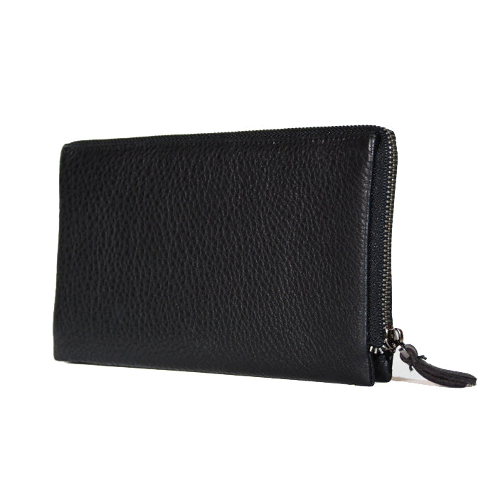 Leather Zip Around Clutch Bag (Nationwide Delivery)