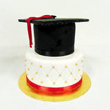 Simple Graduation Hat Cake