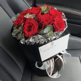 Russian Round Red Rose Flower Bouquet (Negeri Sembilan / KL & Selangor Delivery)