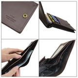 Leather Bifold Wallet With Button Closure (Nationwide Delivery)