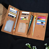 RFID Leather 3 Fold Long Wallet Option 4 (Nationwide Delivery)