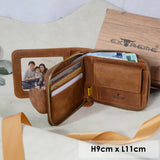 RFID Blocking Leather Full Zip Wallet (Nationwide Delivery)