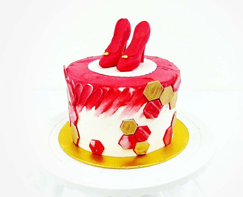 Red Heels Cake