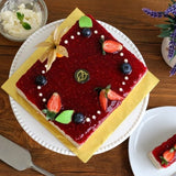 Raspberry Cheese Sponge Cake