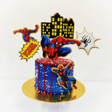 Spiderman In The City Cake