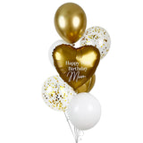 Satin Luxe Gold Heart Balloon Bouquet