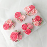 Buttercream Floral Cupcakes | Scarlet Rose (Klang Valley Delivery)