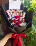 Harvest Time Red Roses with Chocolate Bouquet