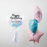Personalised Bubble Balloon + Foil Balloon (Penang Delivery Only)