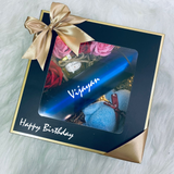 Mother's Day 2024- Wellness Gift Box: Personalized Digital LED Thermal Flask Bottle with Pure Honey, Soap Roses, Bear Towel & LED fairy Lights Gift Set (Nationwide Delivery) (Klang Valley Delivery)