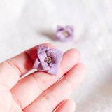 Mystic Plum Fall Elegance Stud #1 Handmade Polymer Clay Hook Earring | (Nationwide Delivery)