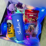 "Wellness Goodies Care Box" With Personalized Pastel Color Water Tumbler & Snack Gift Box (Klang Valley Delivery)