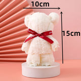 Cute Bear Towel (White)