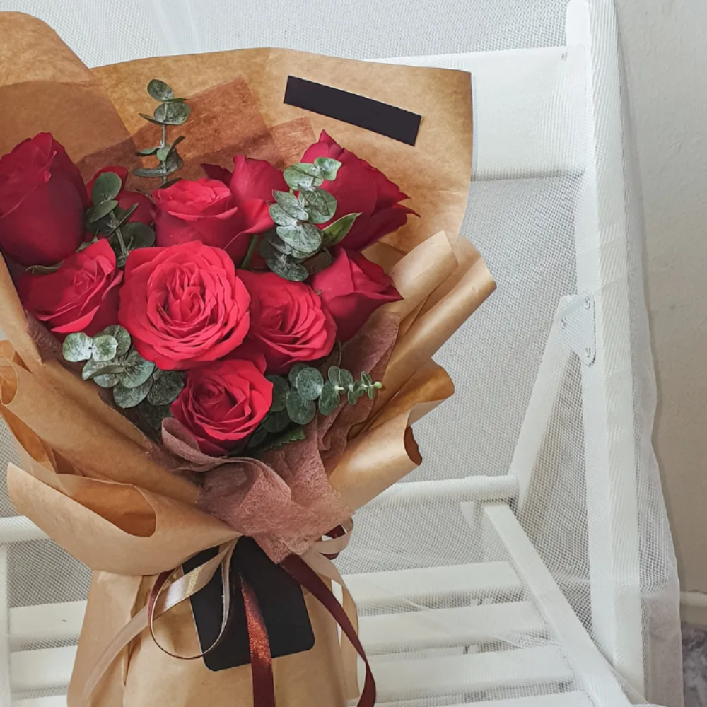Tii Fresh Flower Bouquet Red Roses (Klang Valley Delivery) Giftr