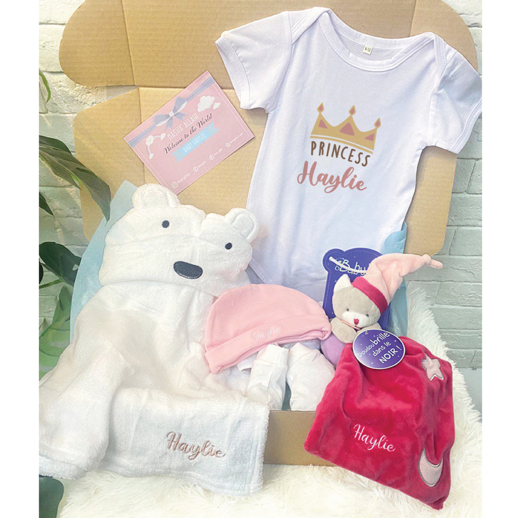 Dua Gifts Personalized Deluxe Baby Girl Gift Set (West Malaysia Delivery Only)