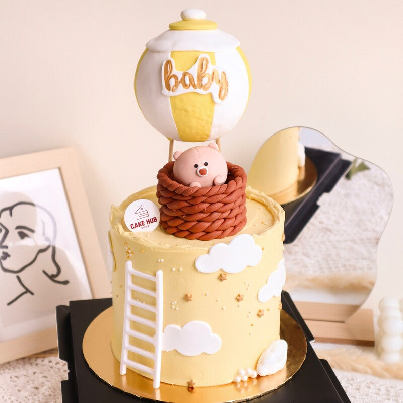 Hot Air Balloon Cake - 8 inch (Klang Valley Delivery)
