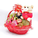 Sweetheart Fruit Basket - Lively (9 Types of Fruits) | Klang Valley Delivery
