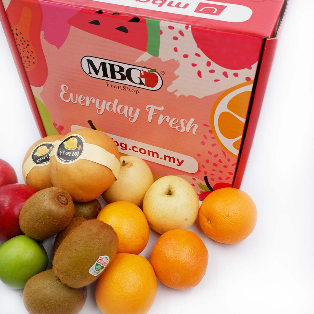 Six Colour Fruit Box 6 Types of Fruits (Klang Valley Delivery Only